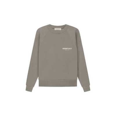 ESSENTIALS Fear of God植绒小标薄绒潮牌男士情侣圆领卫衣无帽