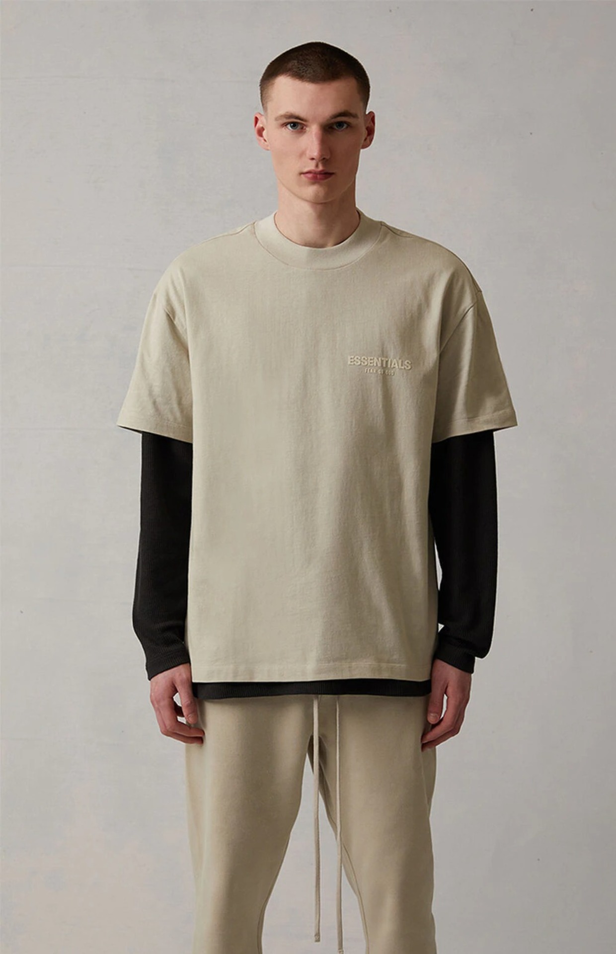 Essentials Fear of God FOG 21FW新款小标胸标反光字母短袖Tee