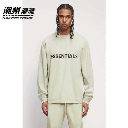 胸前字母长袖潮流essentials