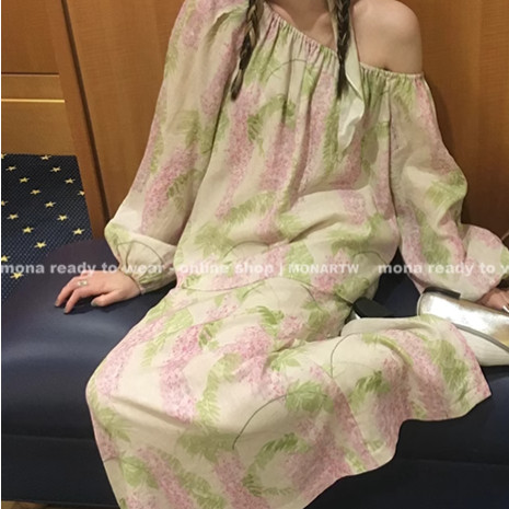 天丝气质印花宽松时尚套装