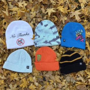 复古美式针织冷帽 男女同款 高品质潮牌简约设计毛线帽保暖防风