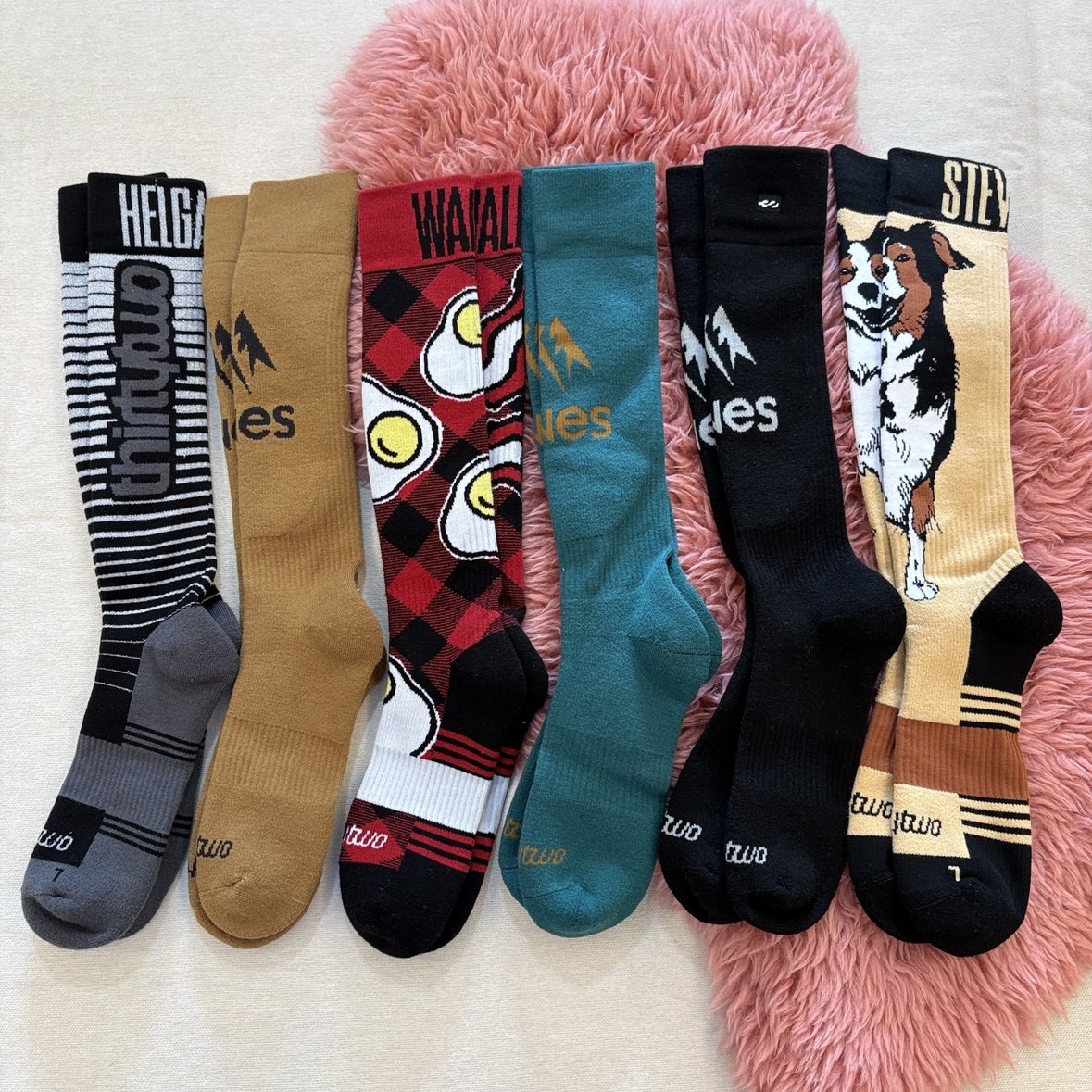 M码L码32美利奴羊毛袜滑雪男女户外运动袜联名保暖厚袜子全地形