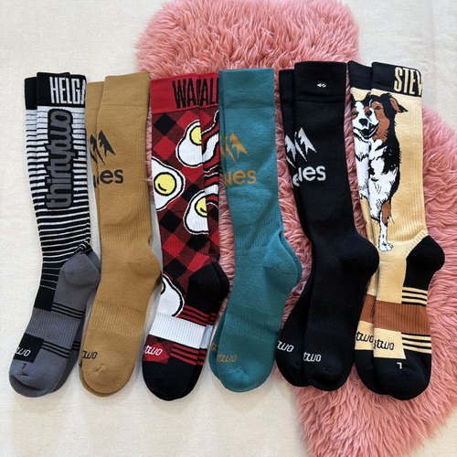 M码L码32美利奴羊毛袜滑雪男女户外运动袜联名保暖厚袜子全地形