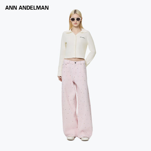 ANNDELM多巴胺彩钻牛仔