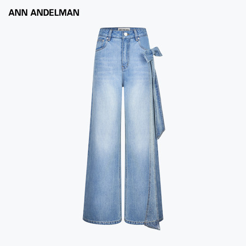 ANNDELM立体蝴蝶结牛仔