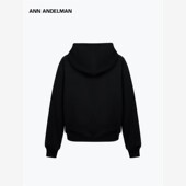 ANN ANDELMAN官方直营小狗印花套头连帽卫衣短款 袋鼠兜上衣外套