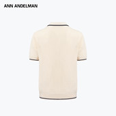 ANN 上衣 透气短袖 ANDELMAN官方直营POLO领镂空针织短袖 休闲风夏季