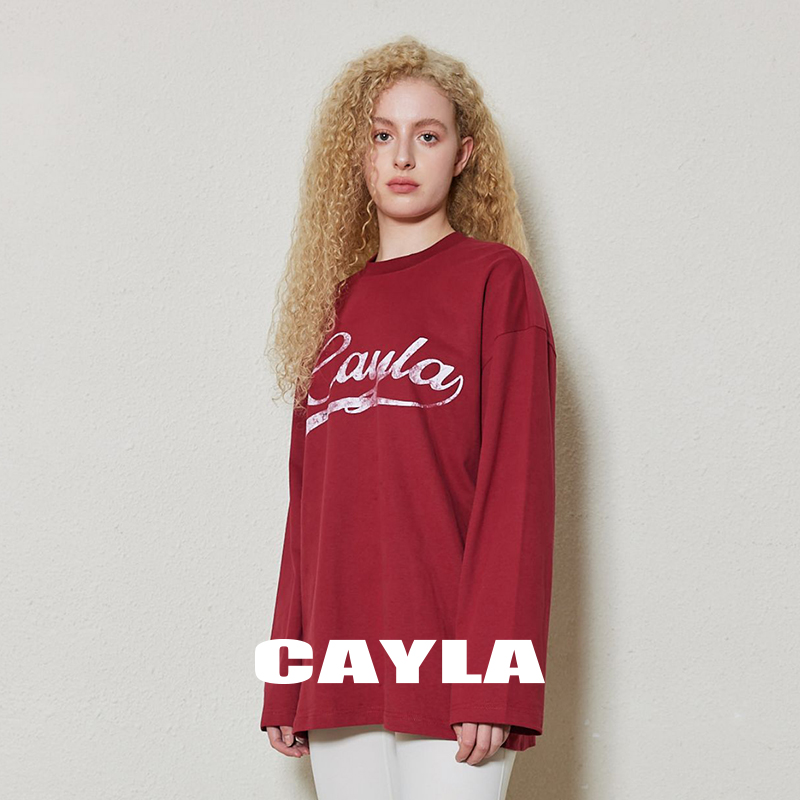 CAYLA复古破损logo印花磨