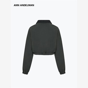 ANN ANDELMAN官方直营秋冬摇粒绒卫衣女加厚立领短款收腰套头上衣