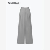ANN ANDELMAN压褶阔腿西裤