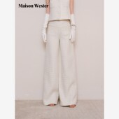 Maison 白色小香风长裤 Wester2025冬季 新品