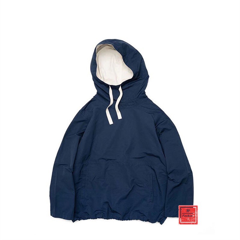 NANAMICA HOODED JACKET日系宽松套头男女款连帽冲锋衣夹克外套