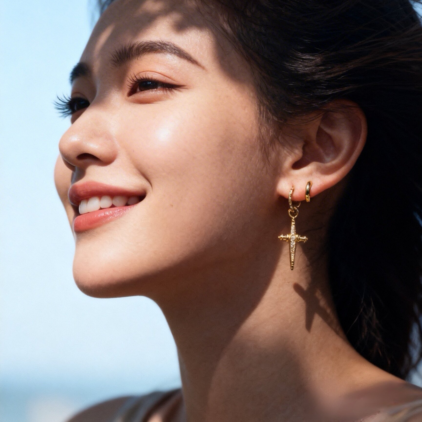 明星同款耳钉LuvAJ镶钻防过敏