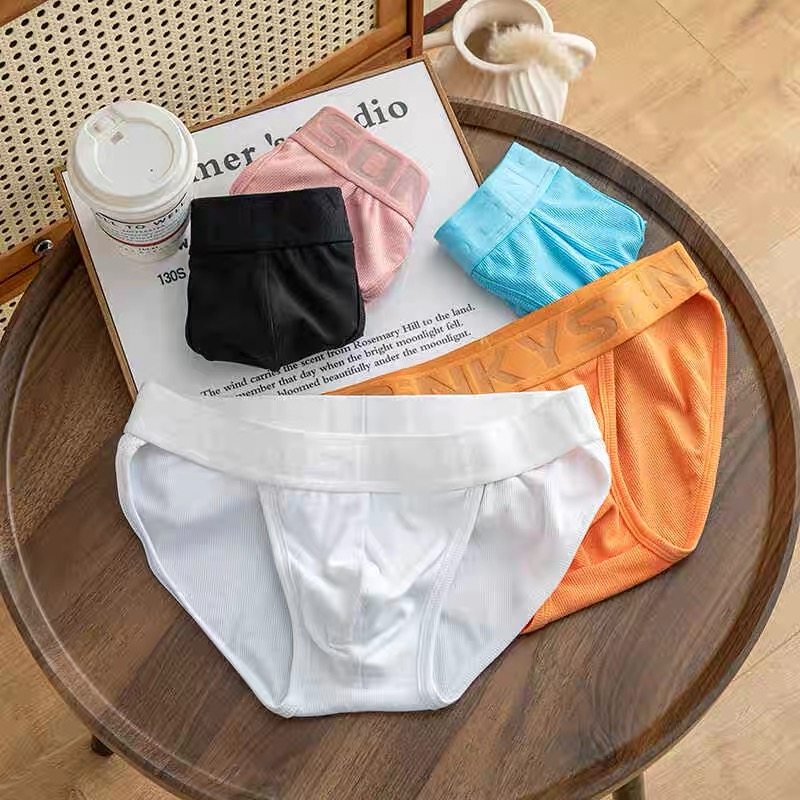 男士高叉三角裤莫代尔螺纹低腰内裤男生性感运动透气弹力打底裤头,女士内衣/男士内衣/家居服,男三角内裤,淘宝优惠券,粉丝福利购,淘宝优惠卷