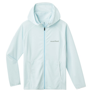 montbell儿童速干冷感遮阳拉链连帽外套防晒衣1114639/38