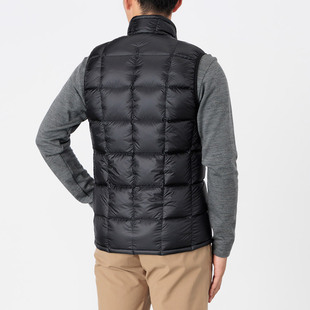日本代购montbell男士800蓬轻量鹅绒立领羽绒马甲背心1101663
