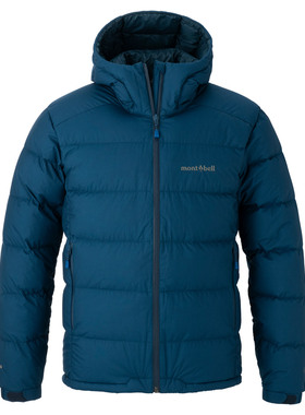 日本代购montbell男士800蓬连帽轻量羽绒服 1101713