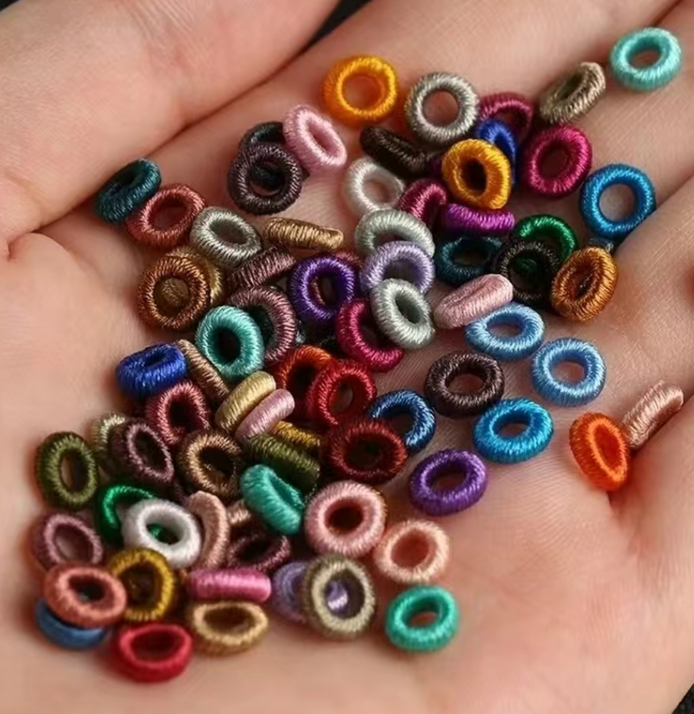 中国结手工拉圈环无痕线圈项链制作连接环diy线圈手编  内直径6mm