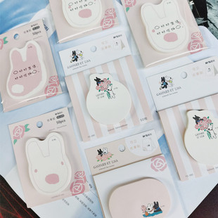 晨光 卡斯波和丽莎便利贴学生用小巧可爱卡通少女心优事贴留言条