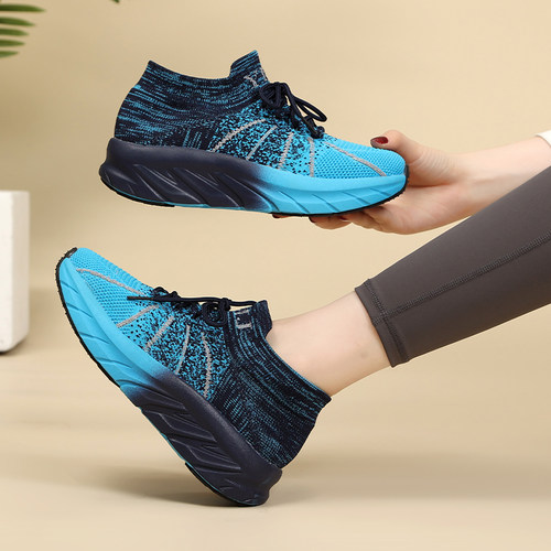 春夏新款曳步舞鞋女软底四季广场舞蹈鞋休闲运动跳操鞋透气网面