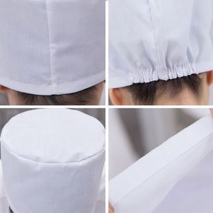医生帽子男女加厚圆帽白色松紧护士圆帽大夫帽卫生帽工作帽 包邮