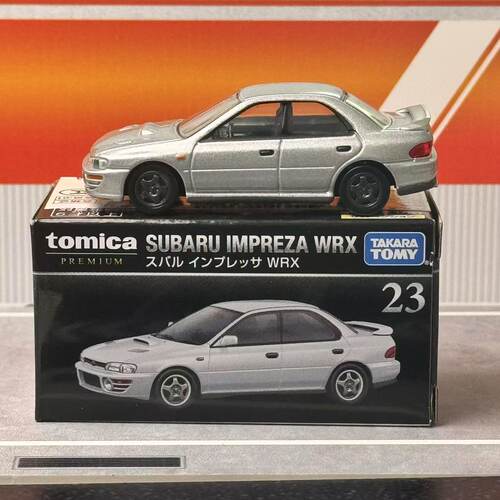 TOMY多美卡日本合金车模玩具黑盒旗舰正版23 斯巴鲁翼豹WRX 跑车