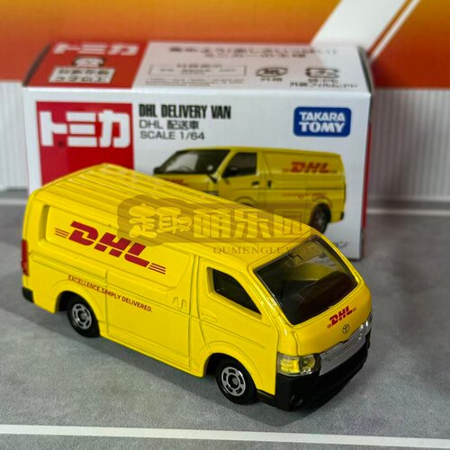 TOMY 多美卡红白盒102号丰田海狮DHL送货车合金车模玩具收藏礼物