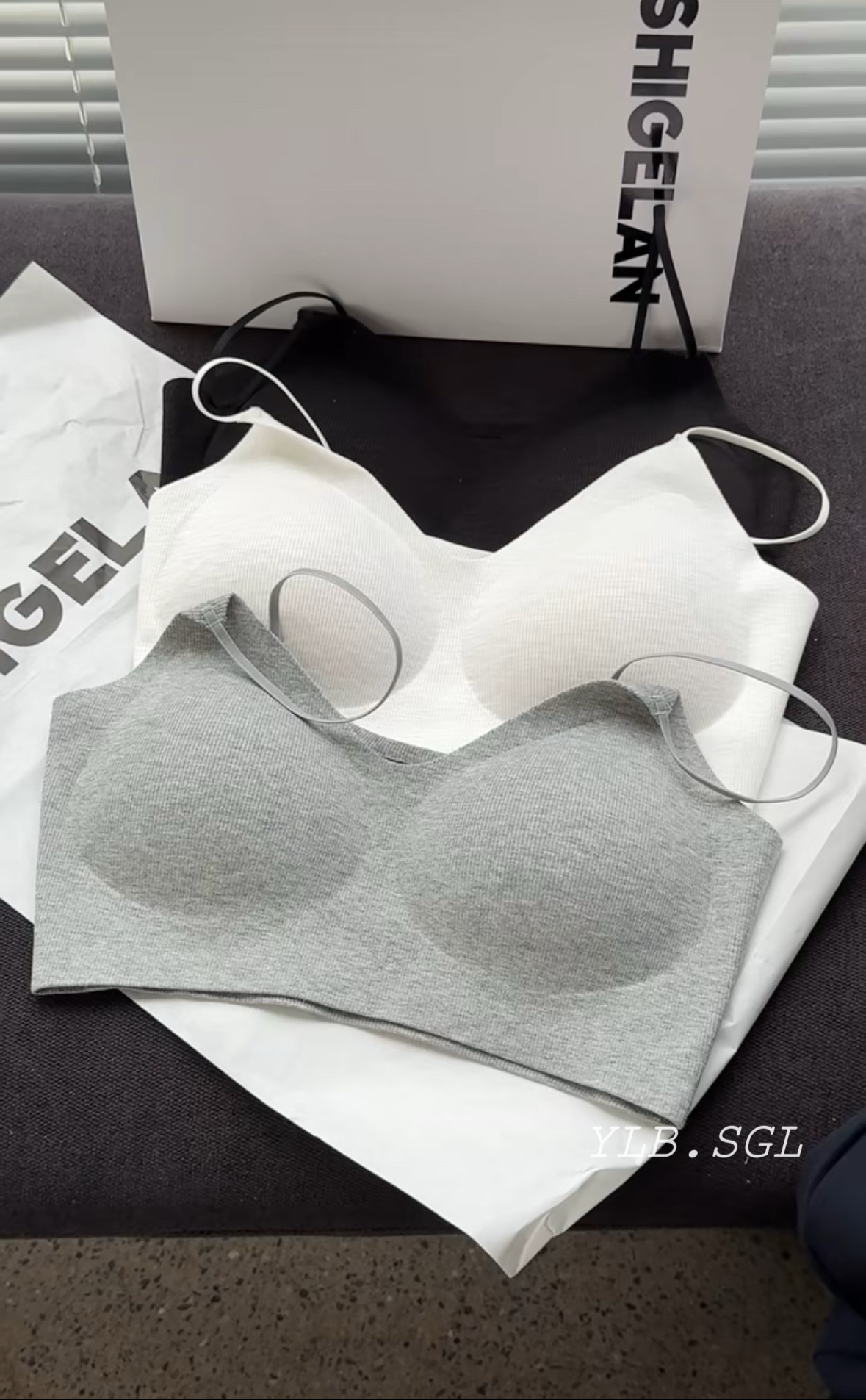 09322诗歌兰抹胸2025新款 时尚百搭细条纹轻肤弹力内衣文胸女美背