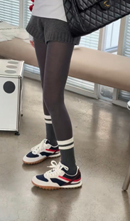 连裤 百搭深灰色弹力显瘦打底裤 袜女袜子 时尚 K07诗歌兰2025早春款