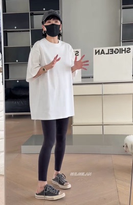 T2028宽松休闲短袖 诗歌兰欧货女装2026春款简约白色后中线T恤女