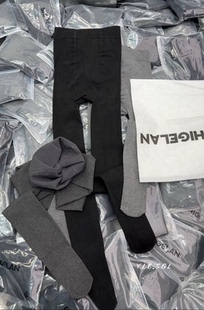 6652诗歌兰女装2025冬款 百搭深灰色保暖加绒瘦瘦袜压腿连裤袜女