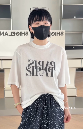 Z0203字母短袖 诗歌兰夏款2026欧货女装简约款白色字母印花T恤女