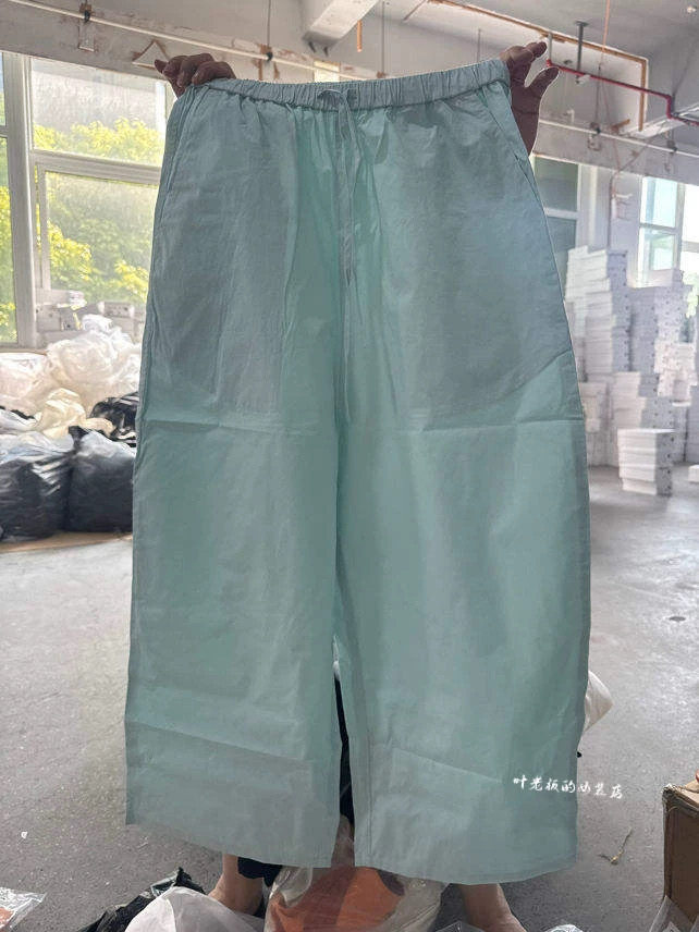 现货Z6660休闲裤诗歌兰欧货女装2026夏白色薄款九分棉布休闲裤女
