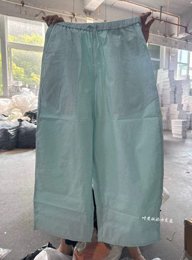 现货Z6660休闲裤诗歌兰欧货女装2026夏白色薄款九分棉布休闲裤女
