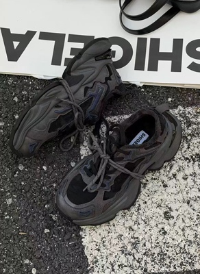 6955-3诗歌兰女鞋2025冬款 时尚真皮百搭厚底增高加绒保暖老爹鞋