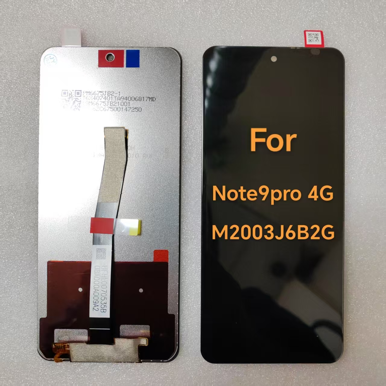 适用于Redmi Note9 Pro 海外版 M2003J6B2G 液晶显示触摸屏幕总成