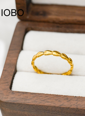 爱心拼接戒指手饰小众设计