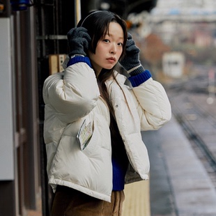 短款羽绒服女款冬季2025新款95白鸭绒小个子超厚立领超好看面包服
