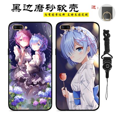 从零开始的异世界oppor14s动漫手机壳适用r9splus蕾姆黑色磨砂r15
