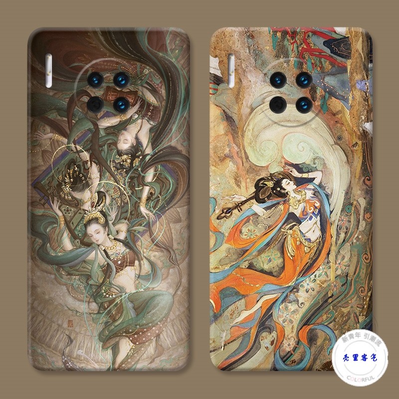 复古敦煌壁画适用华为mate