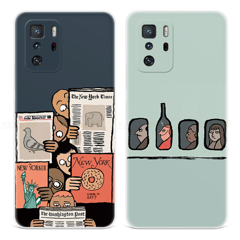 漫画人性适用小米红米note11手机壳12薄10pro透明9+8趣味5女款7T
