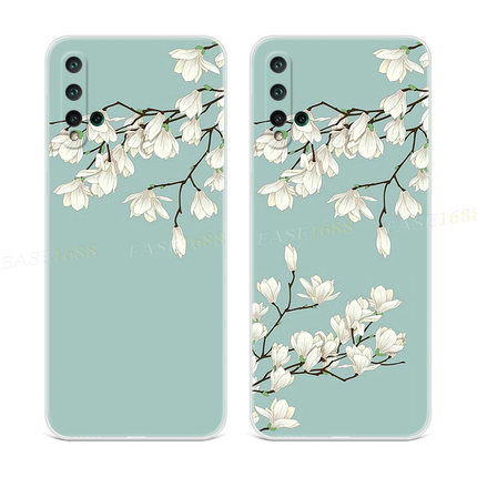 素雅兰花适用华为nova5pro手机壳6se文艺4e3i2s韩国女款z全包简约