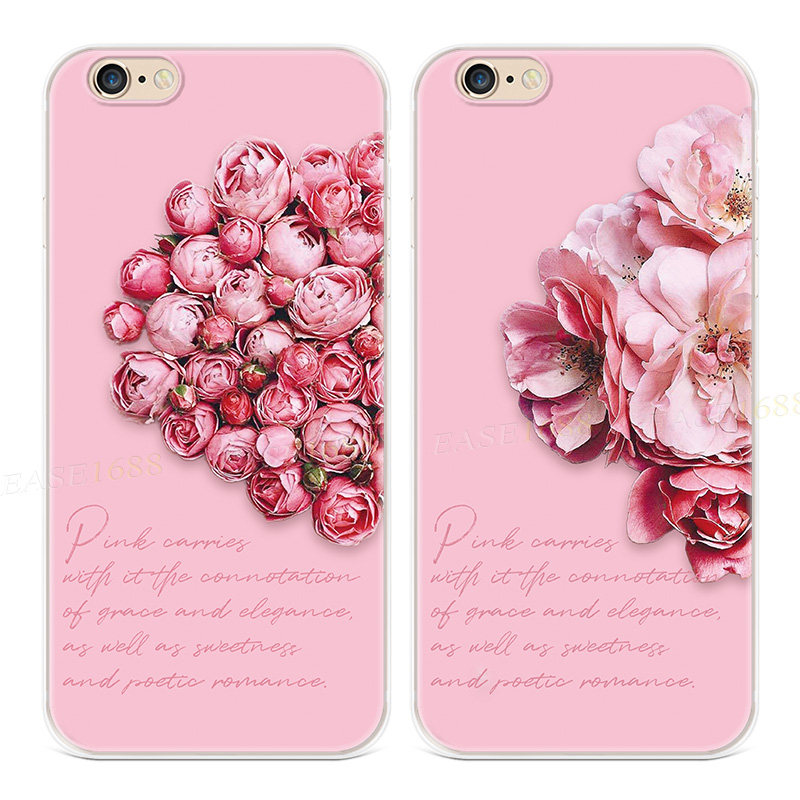 甜美玫瑰花适用iPhone8plu