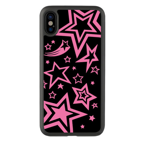 适用于xs欧美xr可爱女生星星iPhone13手机壳15Promax玻璃保护套14