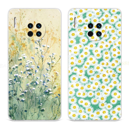 ins小雏菊适用华为mate60手机壳40pro+50插画20x碎花10e9文艺女8