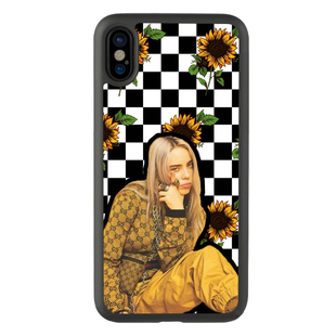 适用于xs欧美xr比莉艾利什图案7p手机壳iPhone13适用苹果14玻璃15