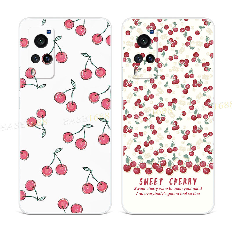 甜美樱桃适用vivo nex手机壳x60x50x27文艺pro+绘画英伦风3女款5g