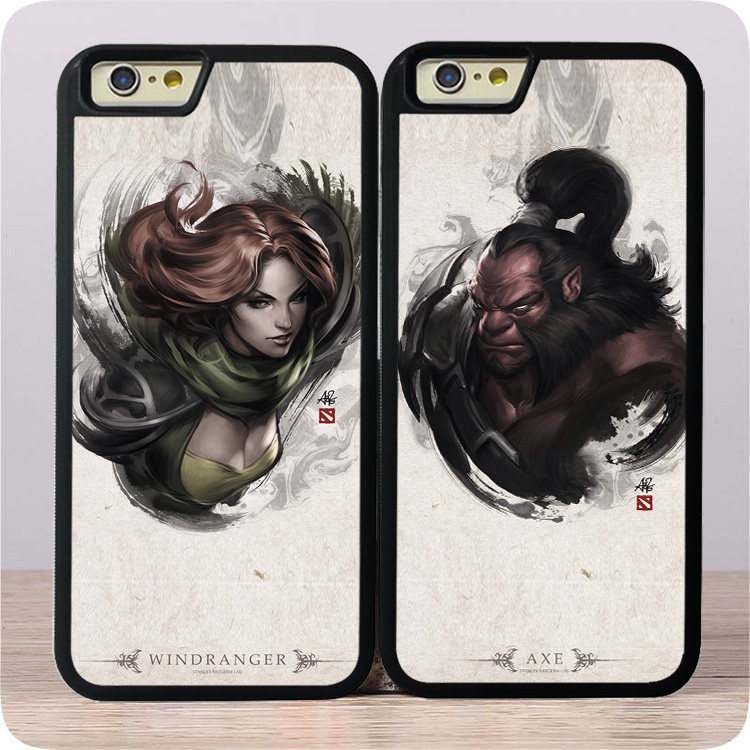 DOTA2风行者斧王iphoneX/8/7/15手机壳玻璃苹果适用保护套13