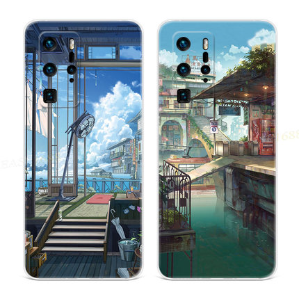 二次元动漫适用于华为p20手机壳p40p9p10p60小清新plus插画pro+软