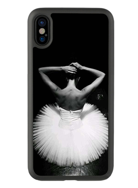 适用于英伦14芭蕾舞女孩xriPhone13手机壳文艺保护套12Promax硅胶